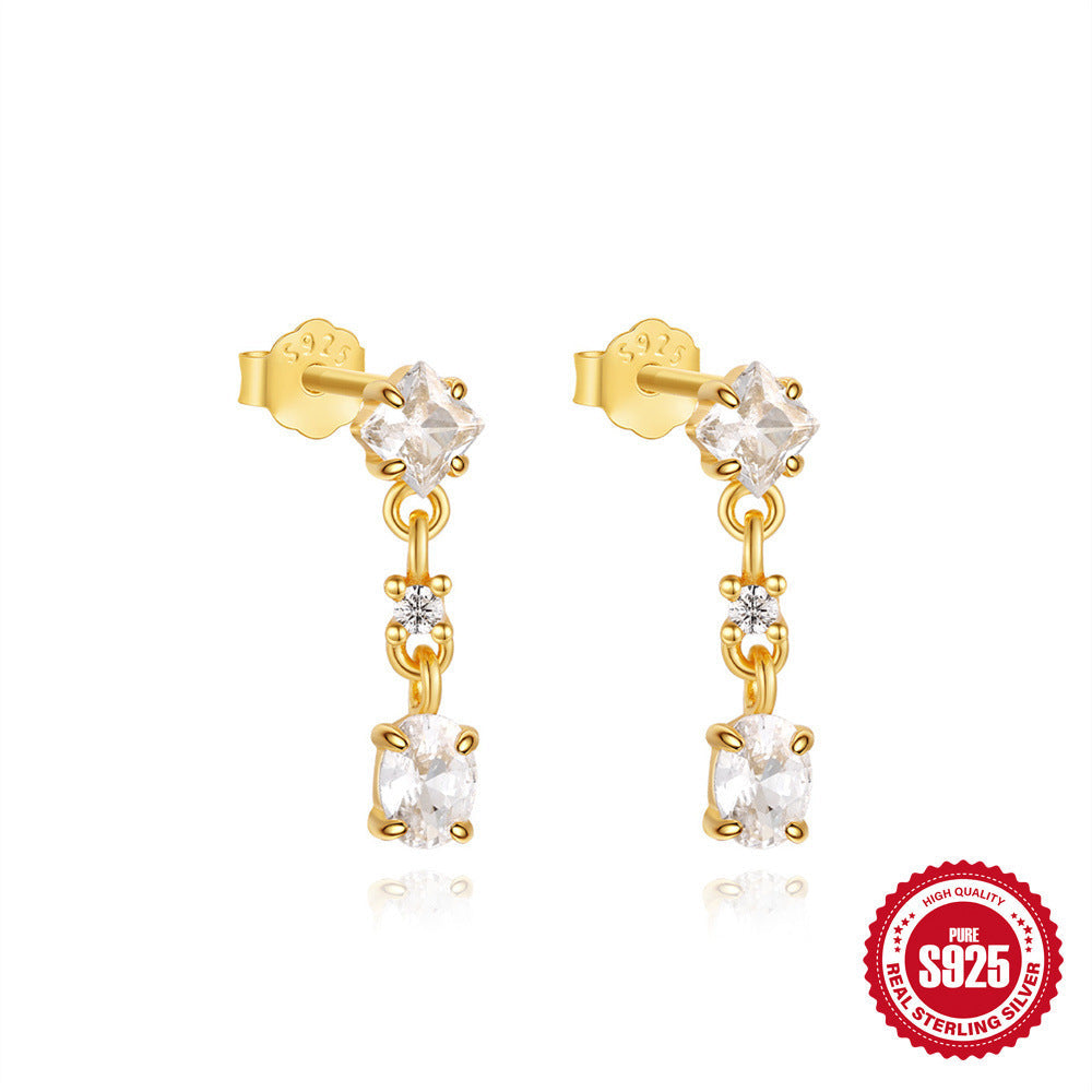 Daily S925 Sterling Silver Stud Earrings