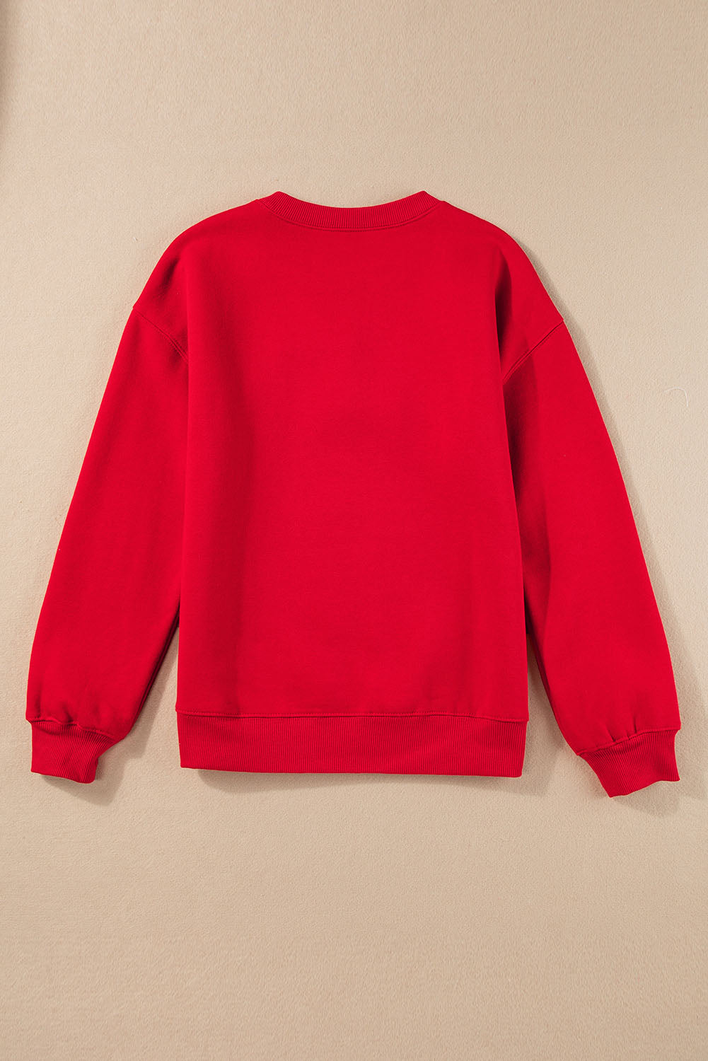 Red XOXO Heart Print Valentine Graphic Sweatshirt