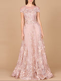 Lara 29619 - Beautiful Lace Applique A-line Ball Gown