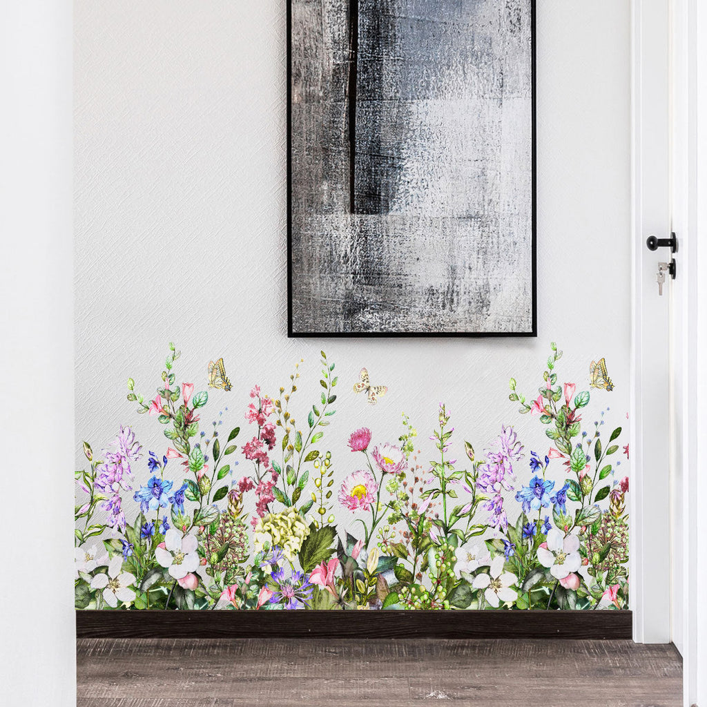 Plant Flower Creative Loop Multiple Collage Wall Stickers