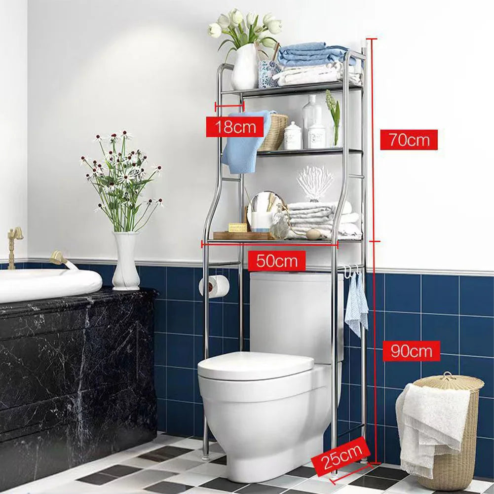 DecorBites™ 3-Tier Over Toilet Metal Storage Shelf