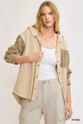 Washed French Terry Shacket
