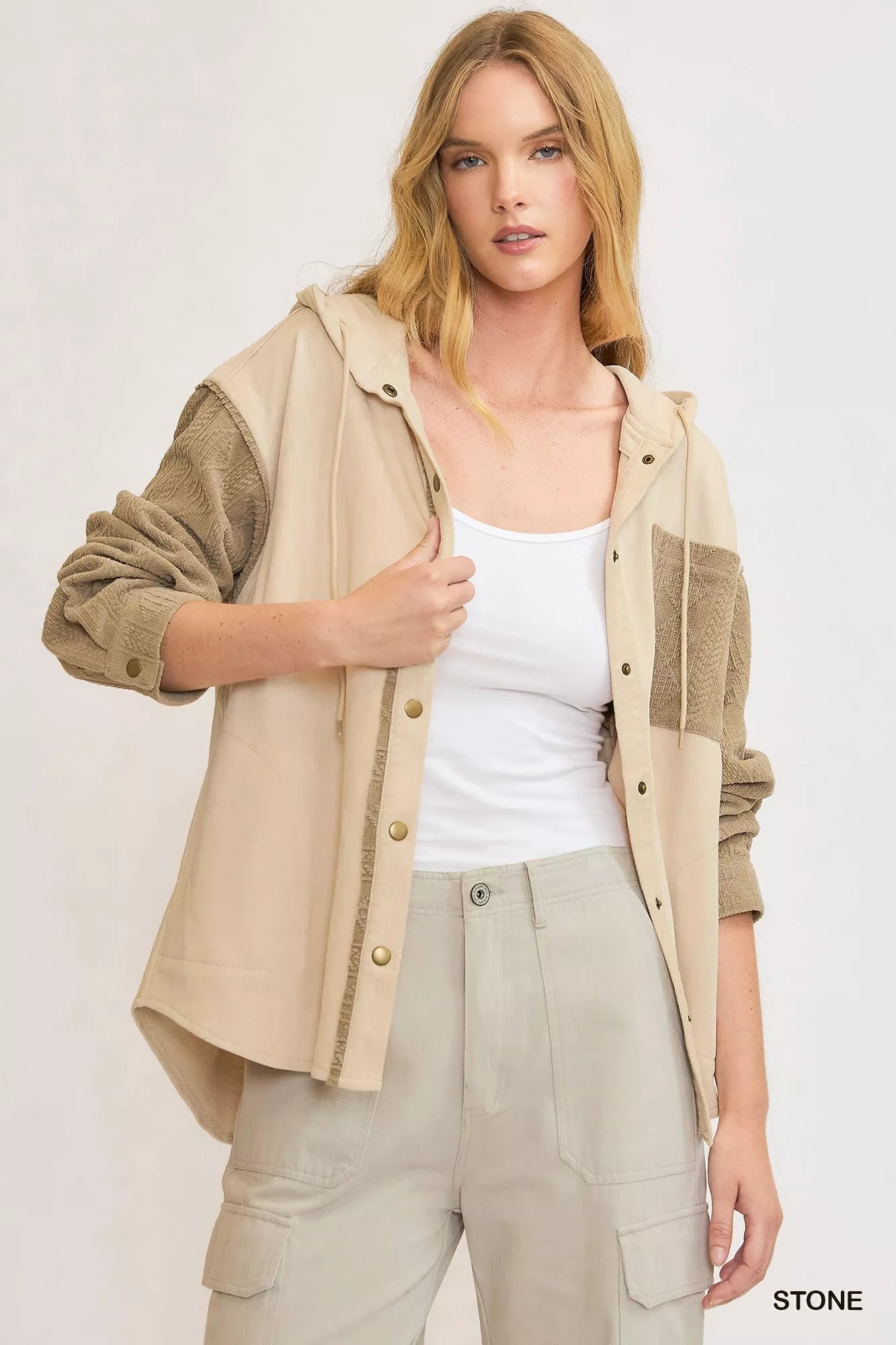 Washed French Terry Shacket