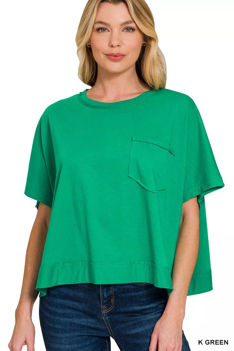 Exposed Seam Boxy Top