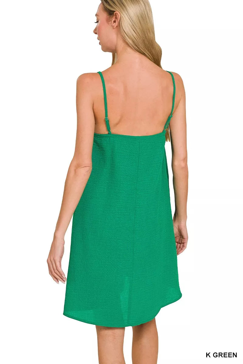 Woven Airflow Mini Dress