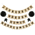 36-Pieces: Burlap "Congrats Grads"+ Burlap "We Are So Proud of You"