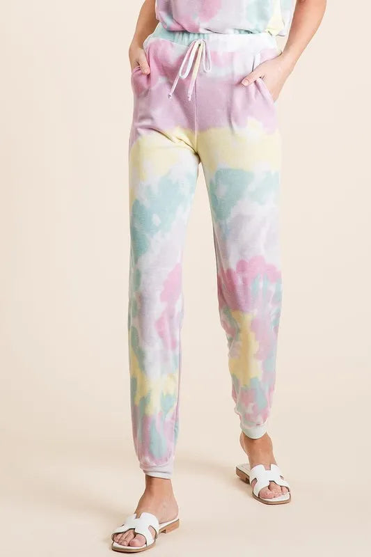 Tie Dye French Terry Casual Pants