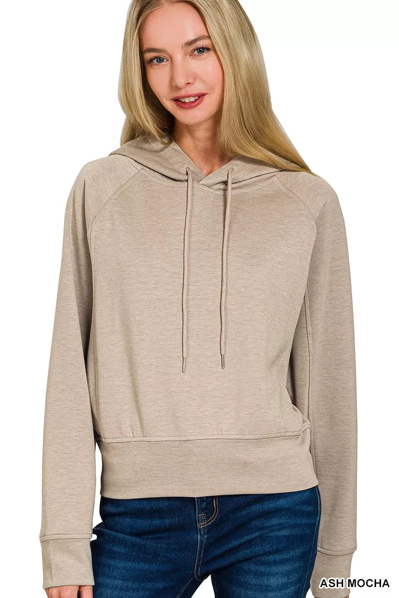 Drawstring Scuba Hoodie