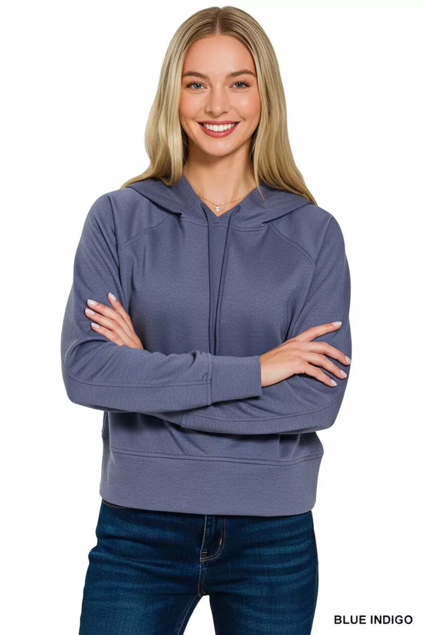 Drawstring Scuba Hoodie