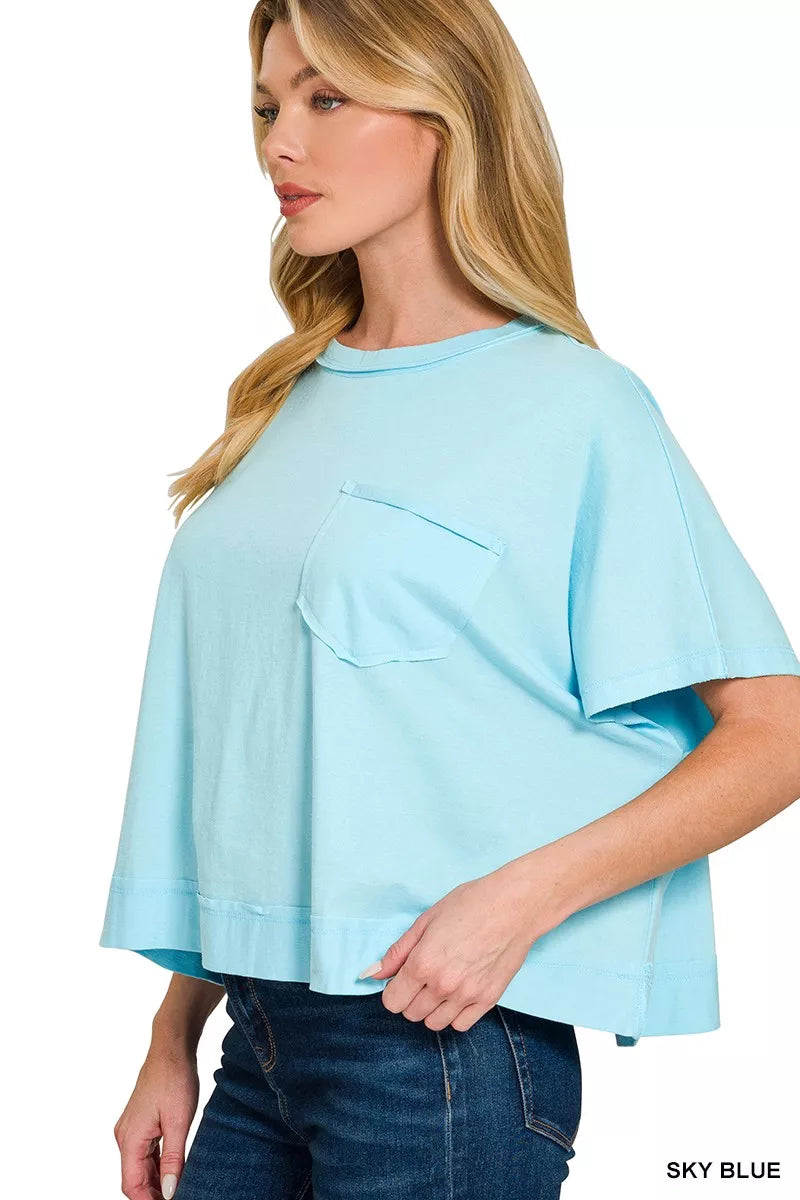 Exposed Seam Boxy Top