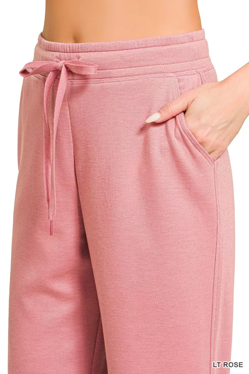 Drawstring Scuba Joggers with Pockets
