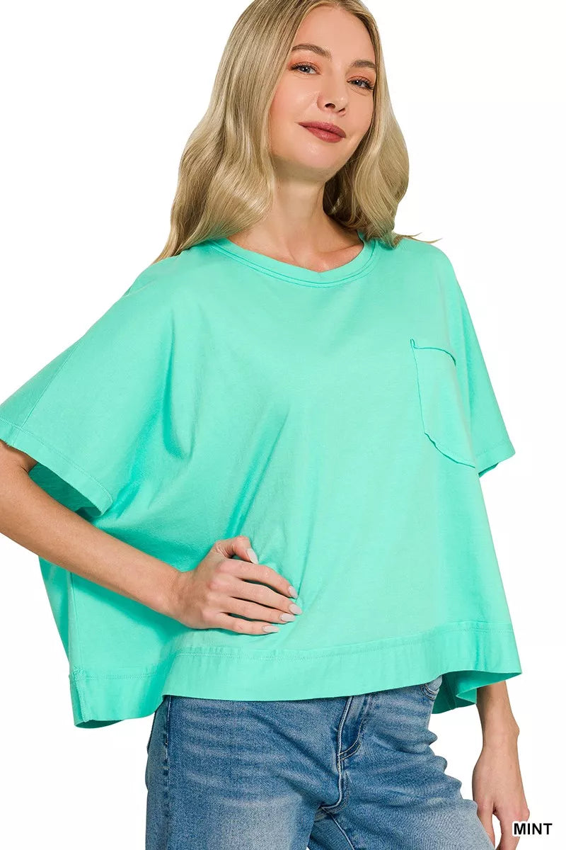 Exposed Seam Boxy Top