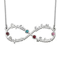 Eight Character Necklace, Infinite Name, Customized Jewelry