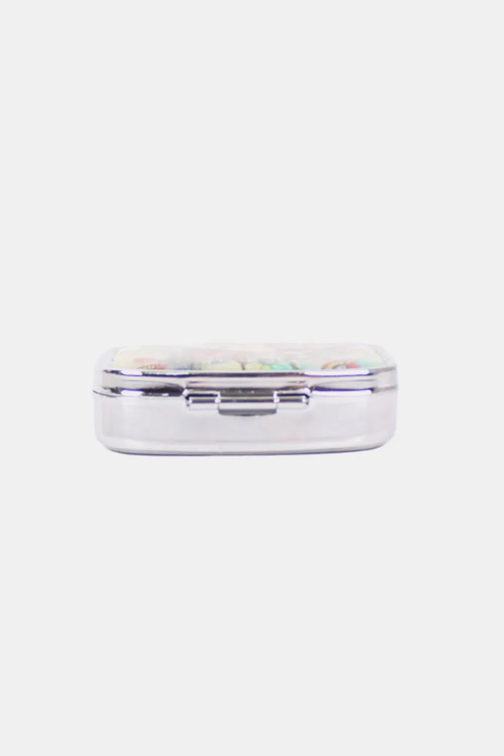 Print Metallic Rectangular Pill Case