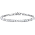 4.20 Ct Round Cut Diamond Tennis Bracelet 14K White Gold Lab-Grown 6.25 Inch