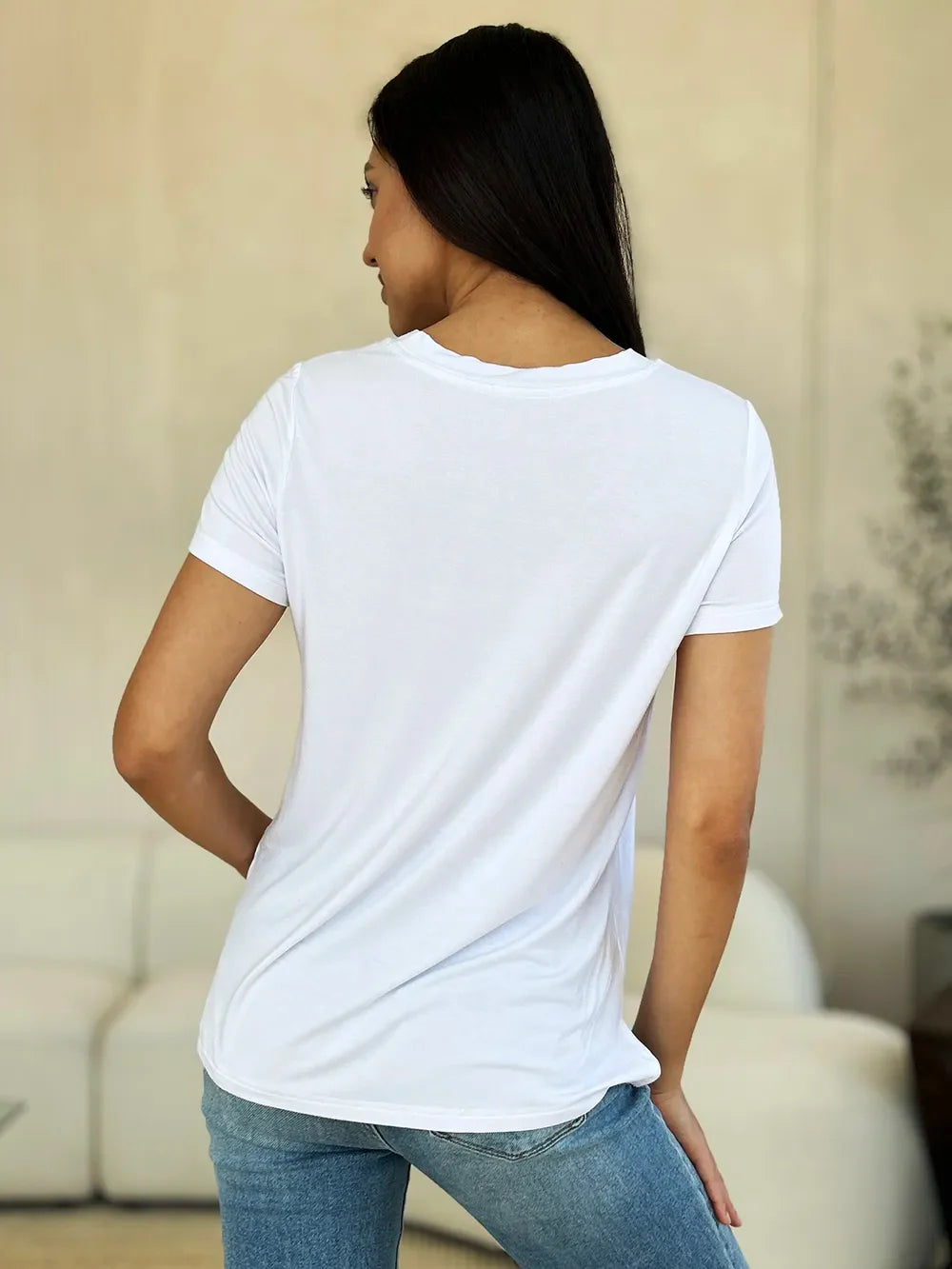 Full Size Round Neck Short Sleeve T-Shirt
