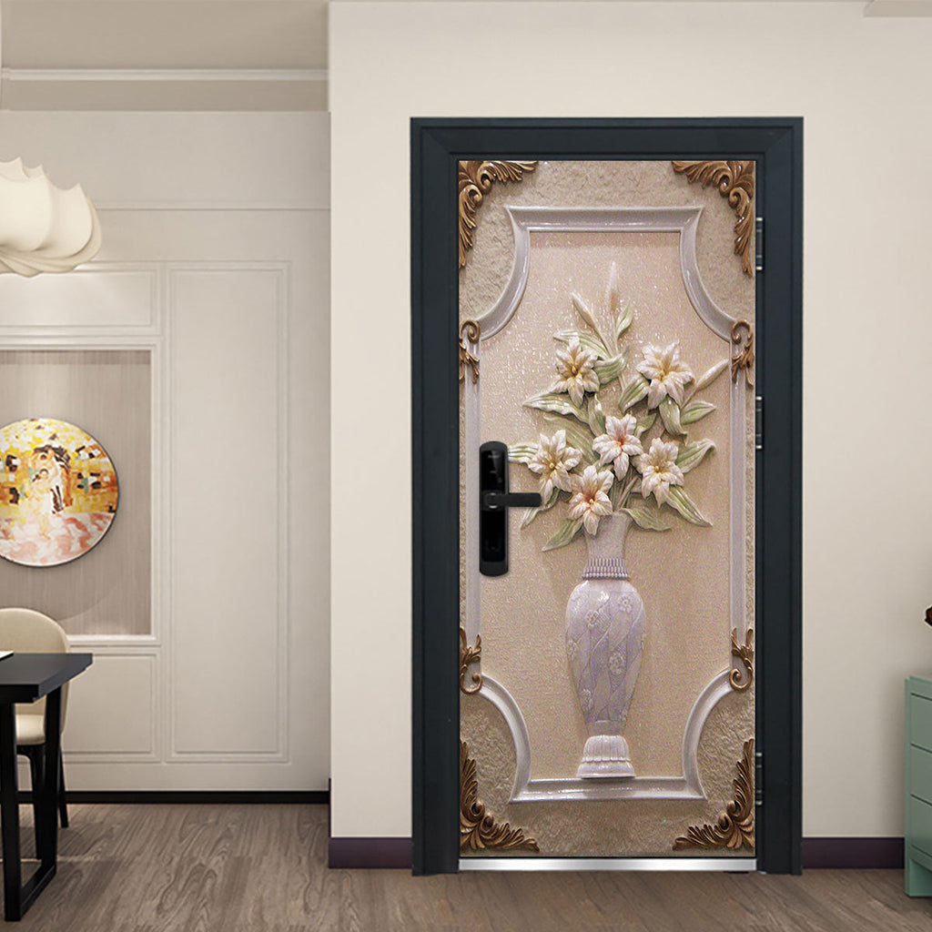 Plant Flower Creative 3d Three-dimensional Door Sticker