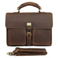Leather Handbag Vintage Crazy Horse Leather Men's Briefcase