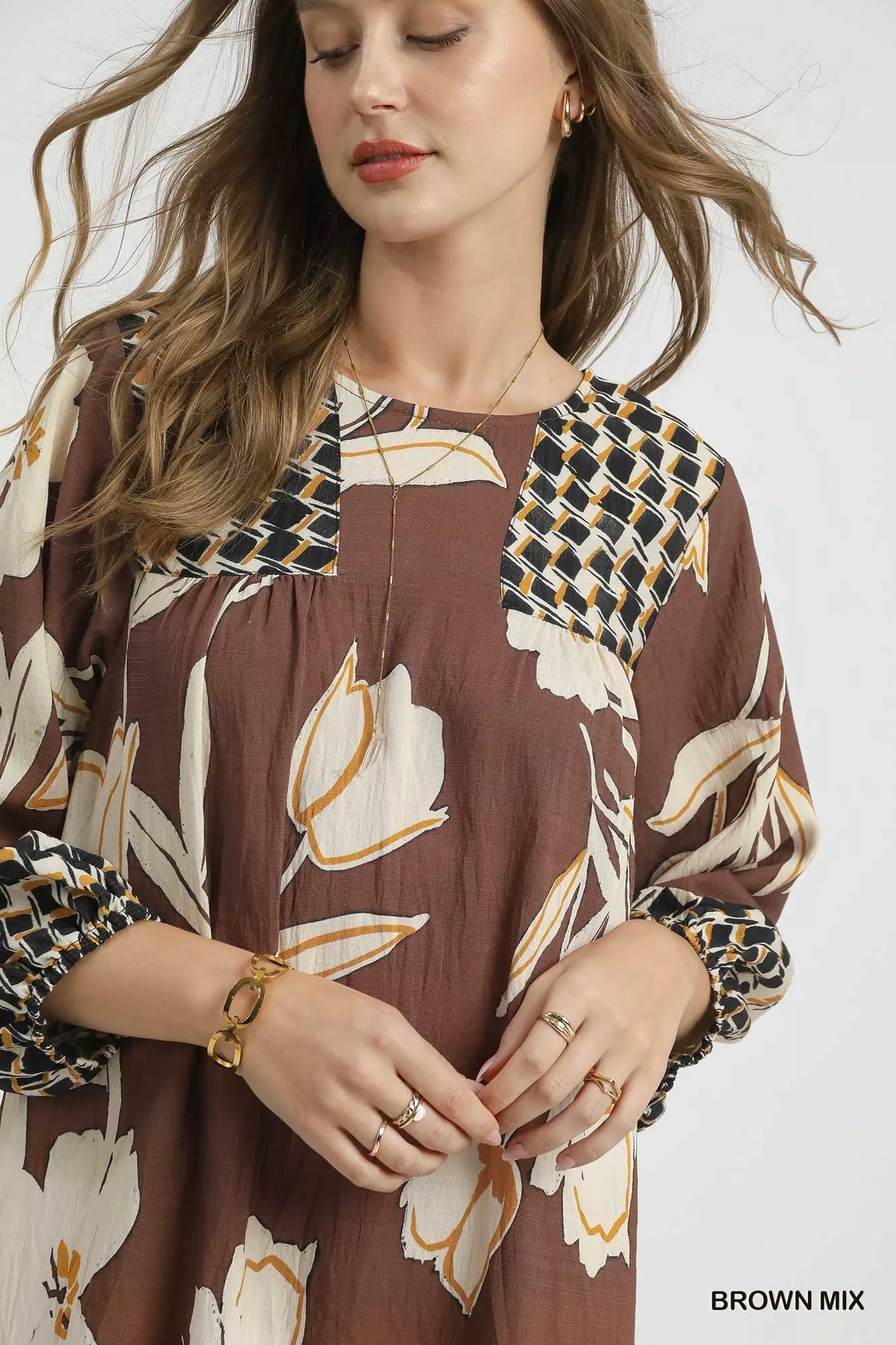 Floral High-Low Babydoll Dress