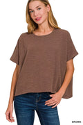 Cotton Slub Oversized Tee