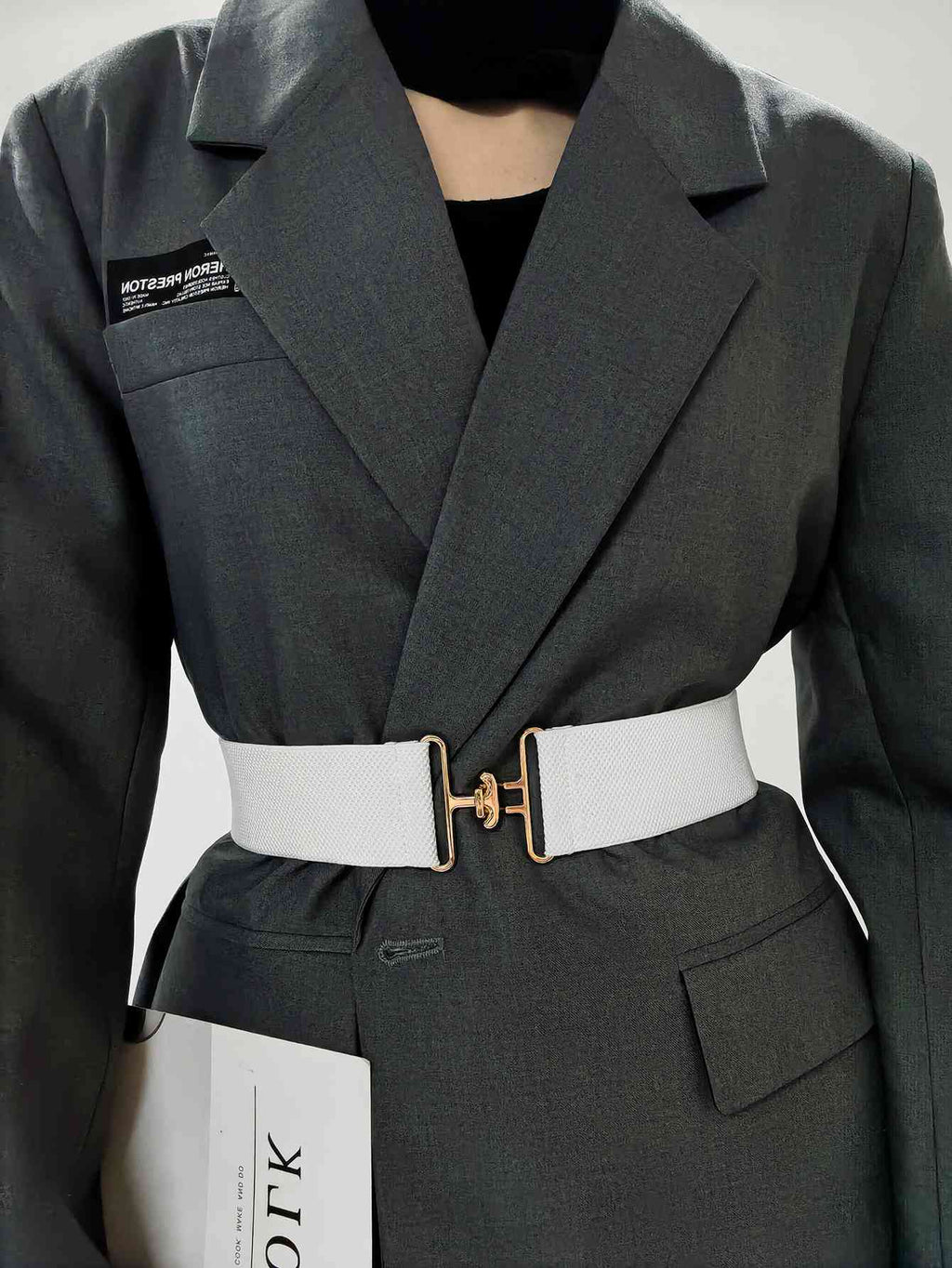 StylishFit Elastic Wide Belt – Adjustable Comfort and Chic Design See size chart under “more details”