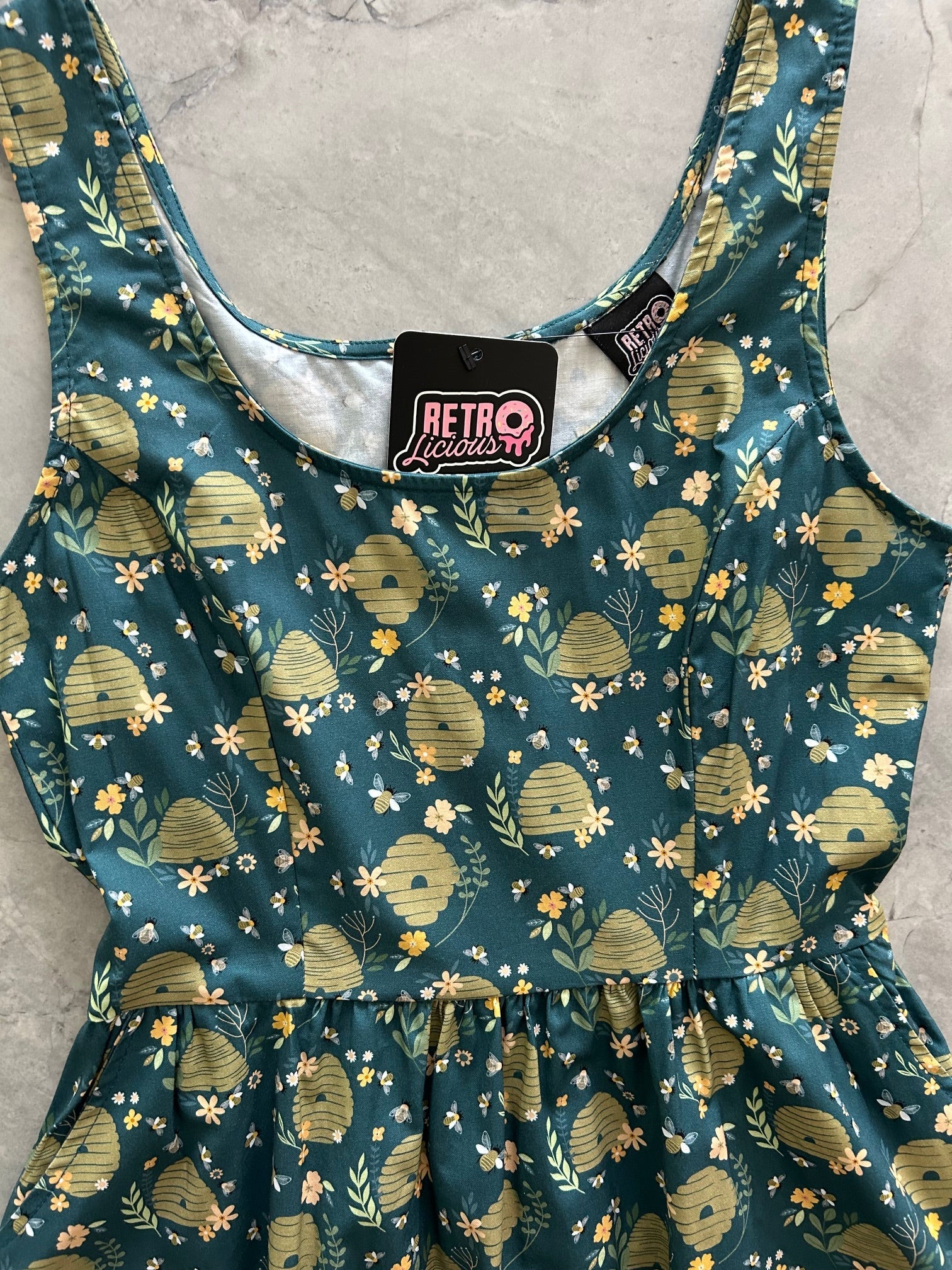 Beehive Fit & Flare Dress