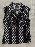 Mini Ghosts Bow Top - XL only, 1 left!