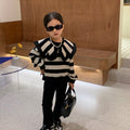 Mother And Daughter Long-sleeved Striped Sweater Two-piece Parent-child Suit