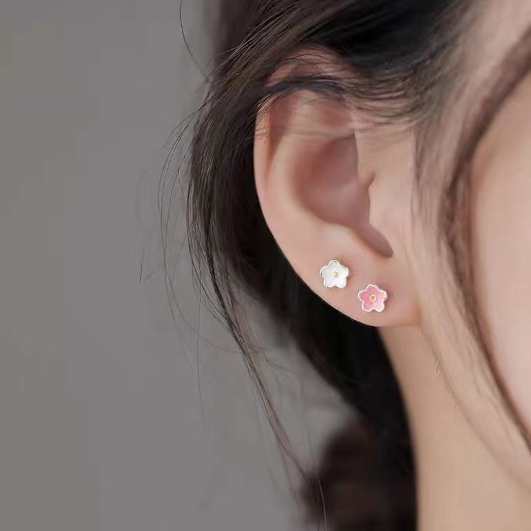 S925 Silver Mini Sunflower Stud Earrings