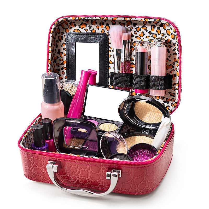 Cosmetics Toys Children Girl Lipstick Nail Polish Props Makeup Kit Set