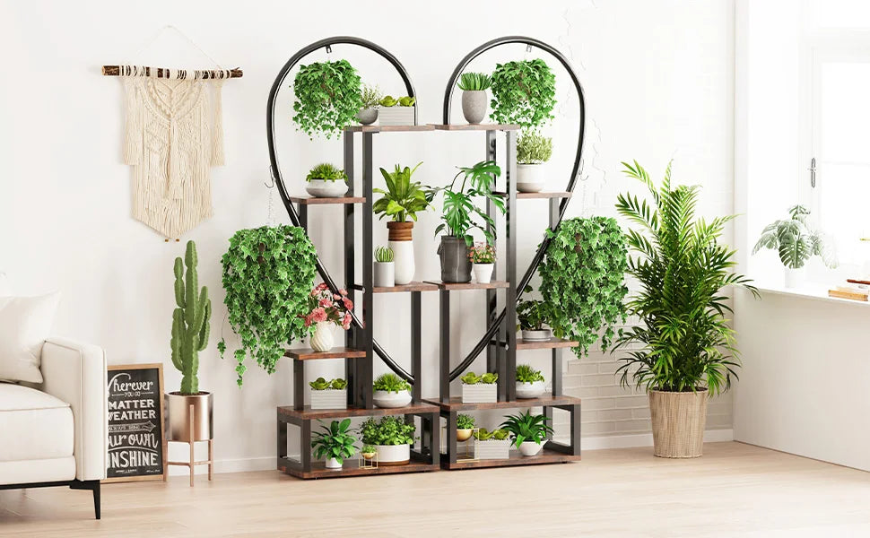 DecorBites™ 6-Tier Heart Shaped Plant Display Stand