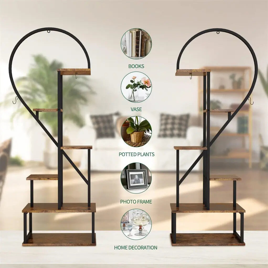 DecorBites™ 6-Tier Heart Shaped Plant Display Stand