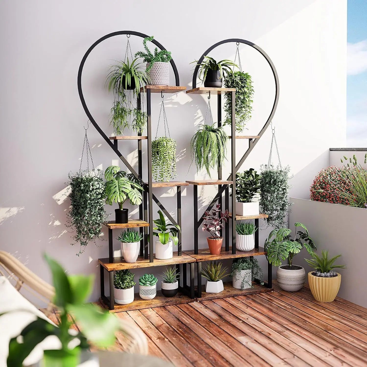DecorBites™ 6-Tier Heart Shaped Plant Display Stand