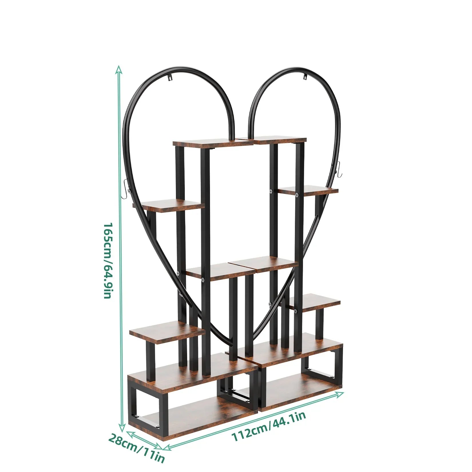 DecorBites™ 6-Tier Heart Shaped Plant Display Stand