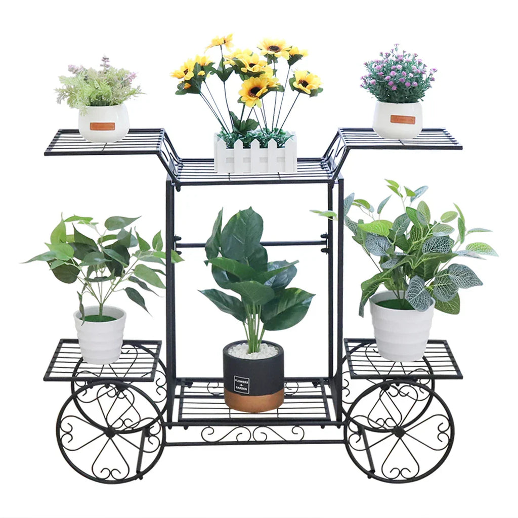 DecorBites™ 6-Tier Metal Plant Stand for Indoor & Outdoor Plants