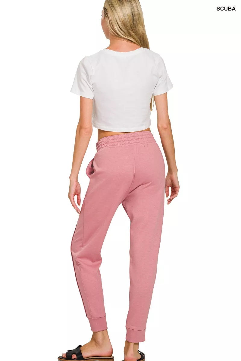 I am a Fashion Junky Scuba Half Zip Pullover and Jogger Set
