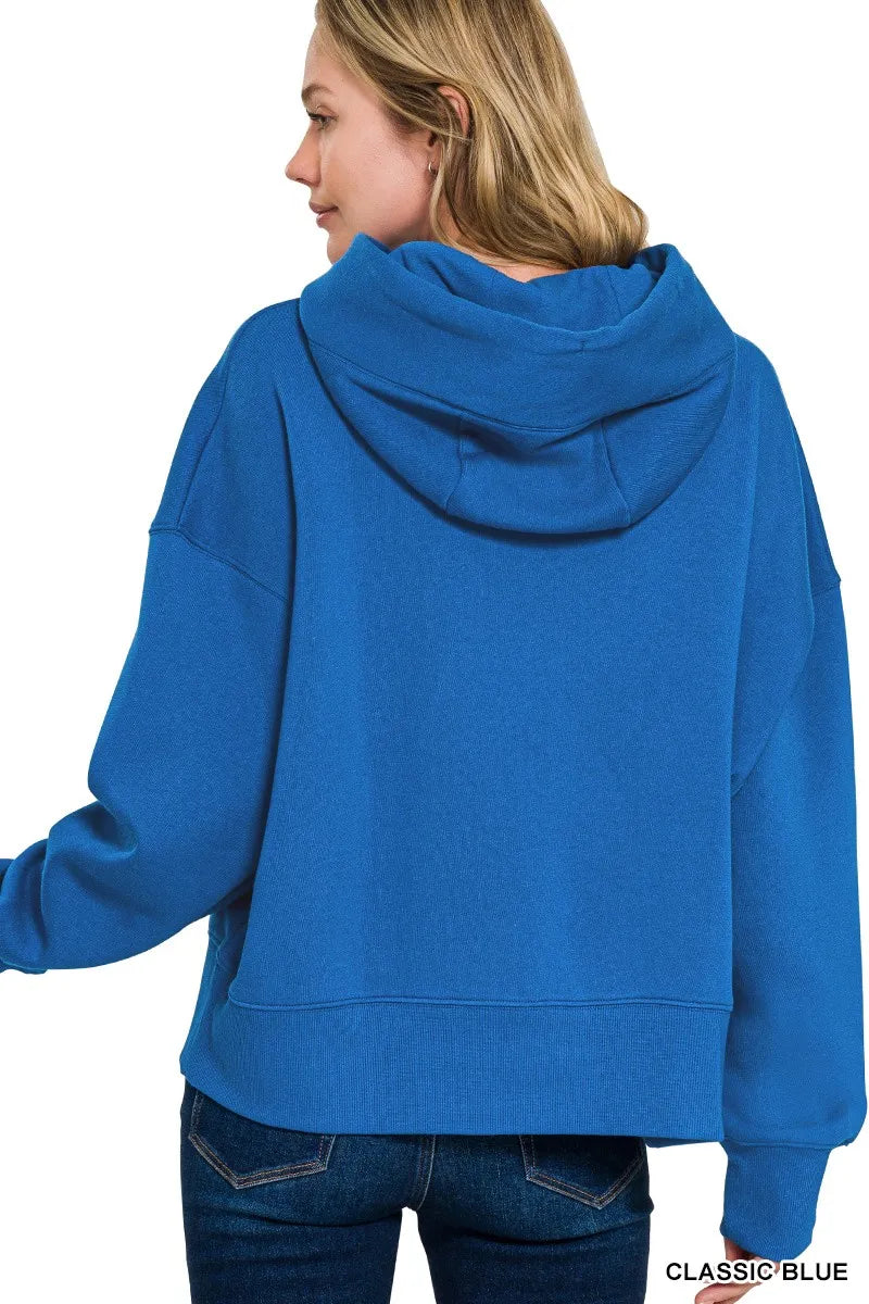 Oversized Fleece Kangaroo Pocket Hoodie