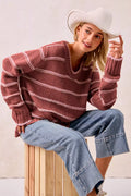 Striped Long Sleeve Sweater