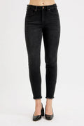 Full Size Tummy Control High Rise Adjustable Waist Skinny Jeans Plus Size