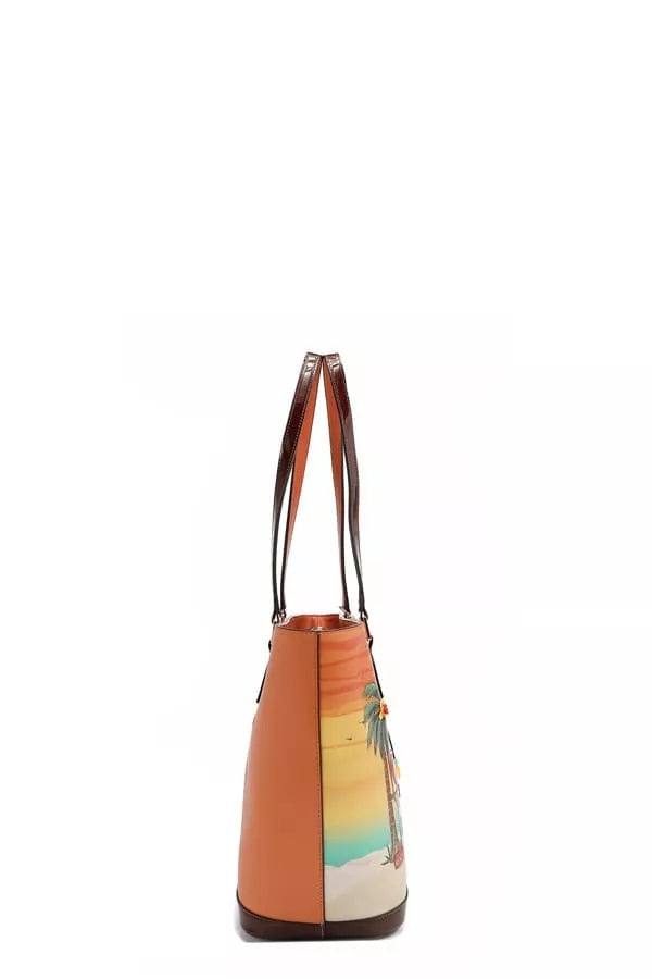 Tropical Beach House Print Shopper Bag
