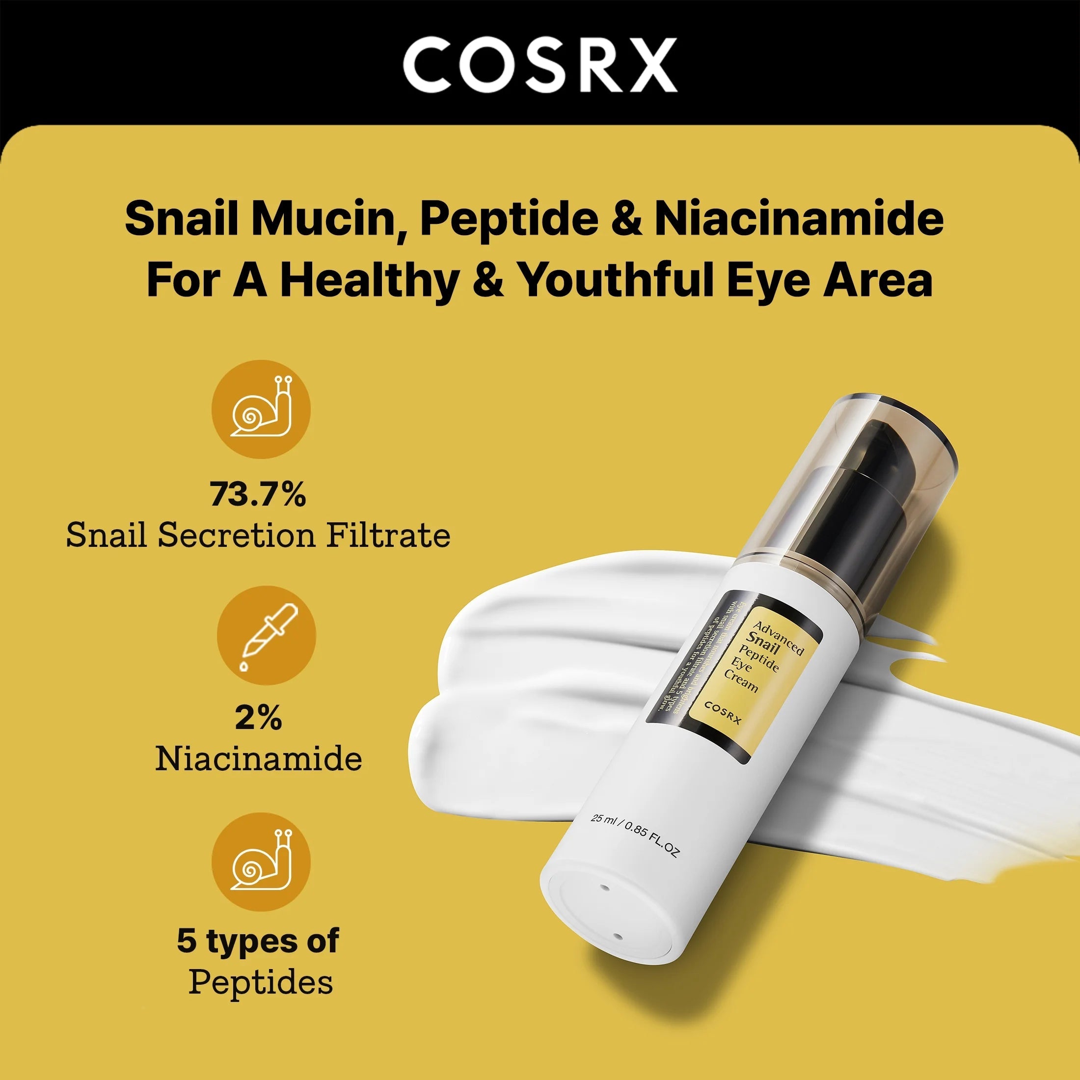 Advanced Snail Peptide Eye Cream (0.85 Fl.Oz)