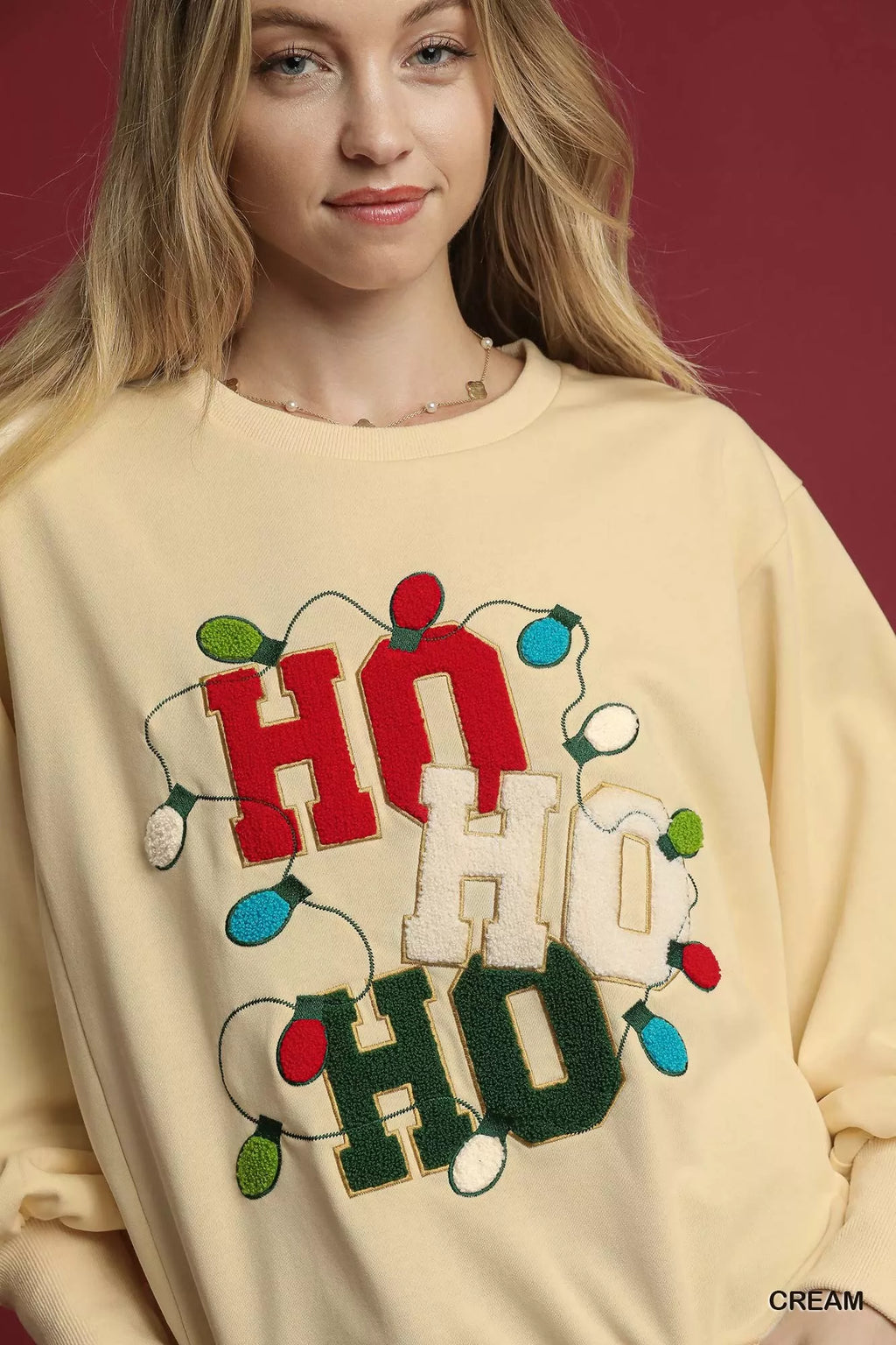 HO Applique French Terry Sweatshirt