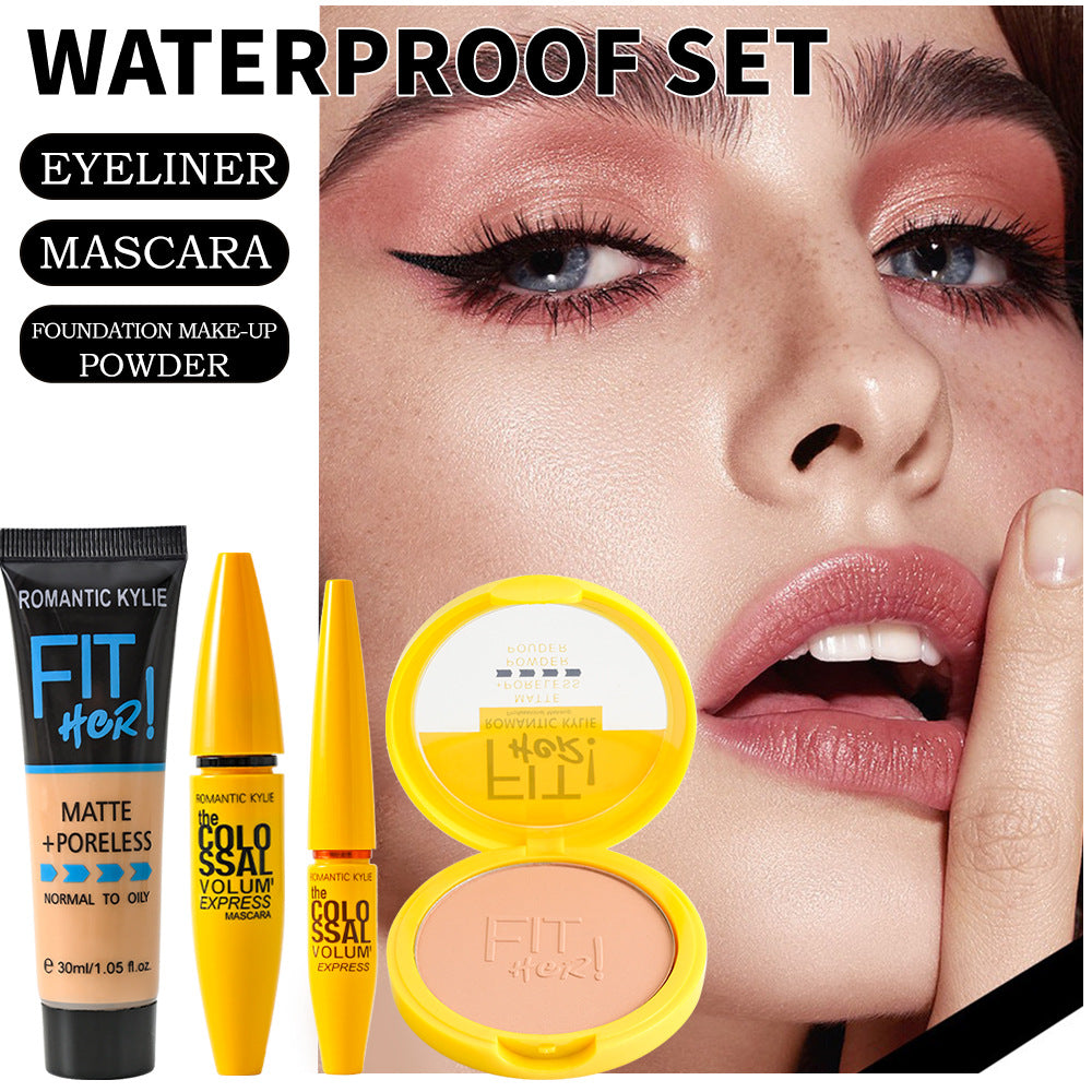 4 IN1 Bronzing Powder Concealing Foundation Makeup Set
