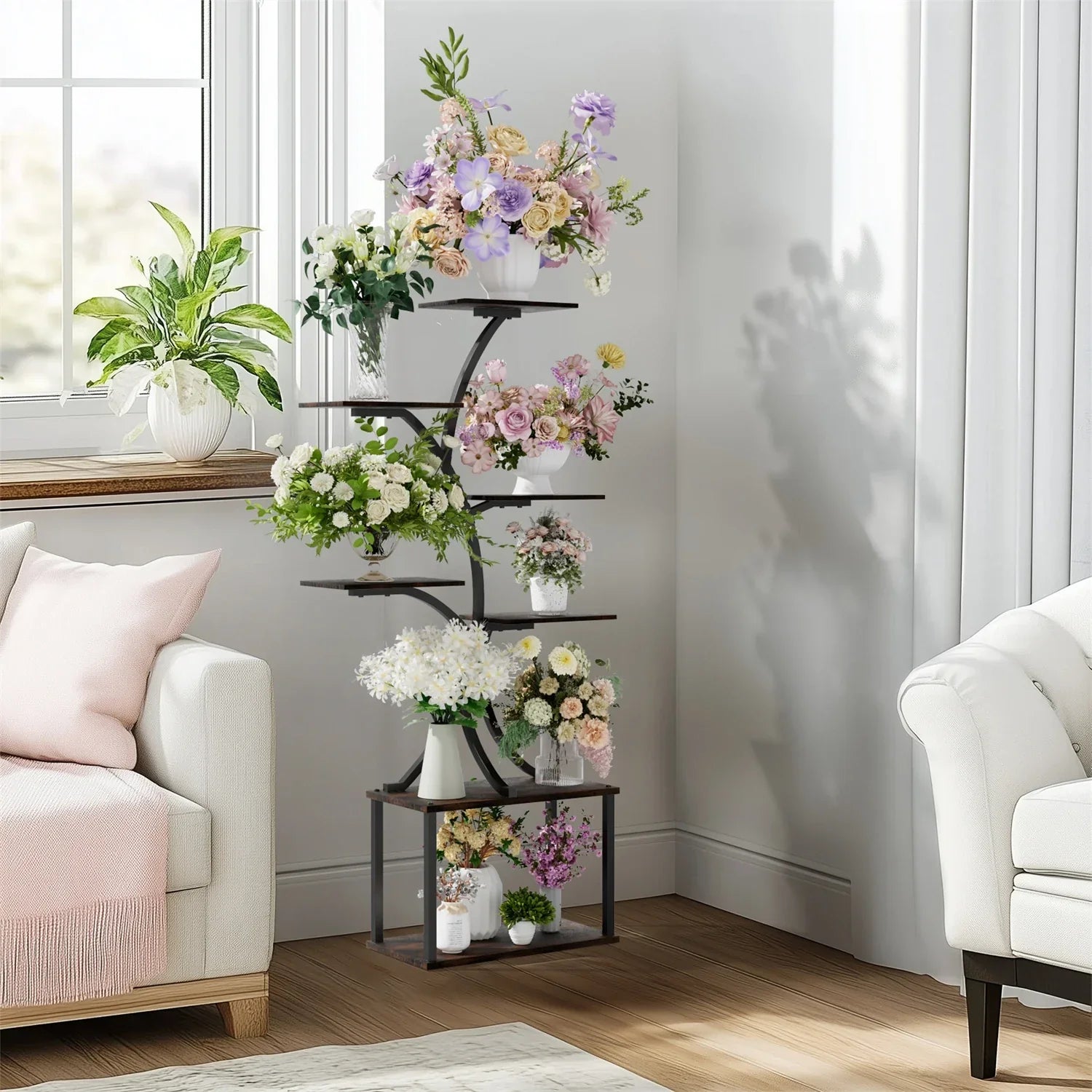 DecorBites™ 7 Tier Tree Plant Stand Display Rack