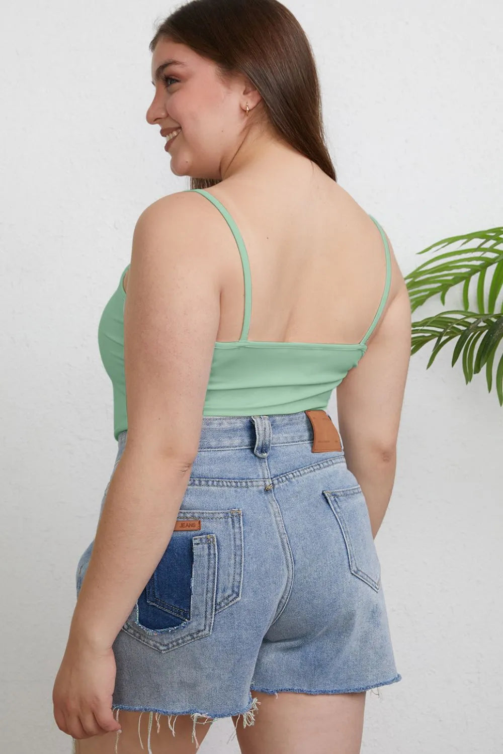 Full Size Round Neck Slim Cami Plus Size
