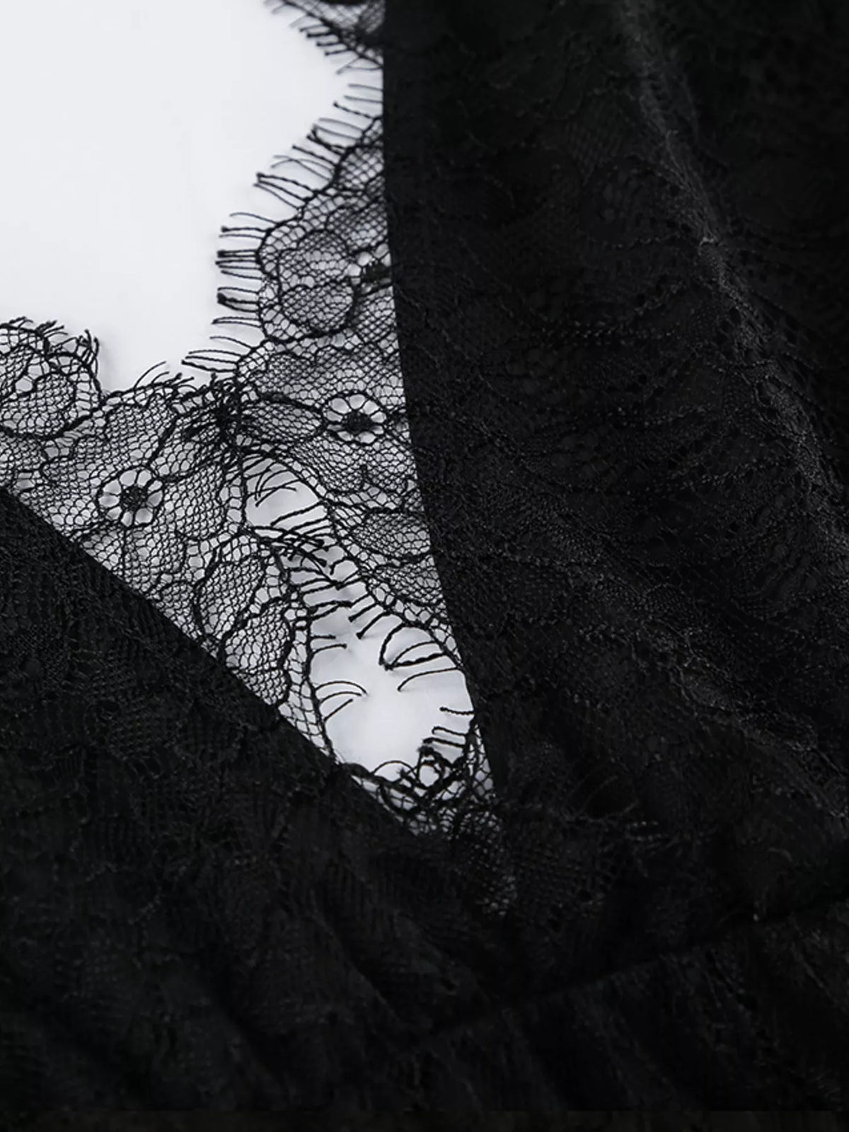 Lace V-Neck Sleeveless Maxi Dress