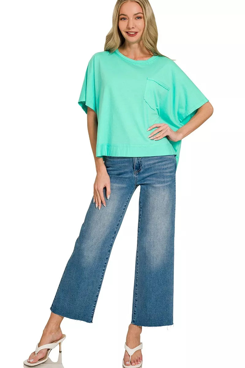 Exposed Seam Boxy Top