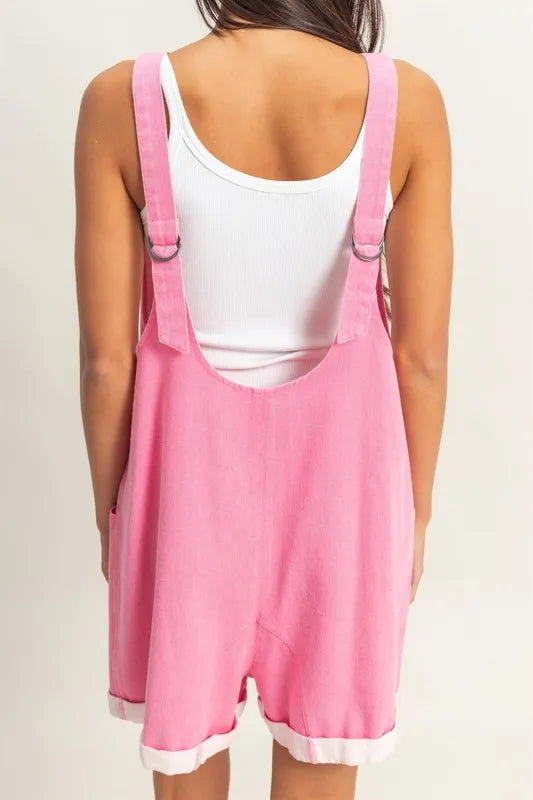 V-Neck Pocket Detail Romper