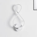 DecorBites™ 8-Shaped Acrylic LED Wall Sconce in Black/White - Warm/White Lighting
