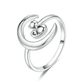 s925 sterling silver Couple ring